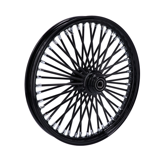 MCS 48 Fat Spoke 2.15 x 21 SF Black Radial Front Wheel for Harley Davidson