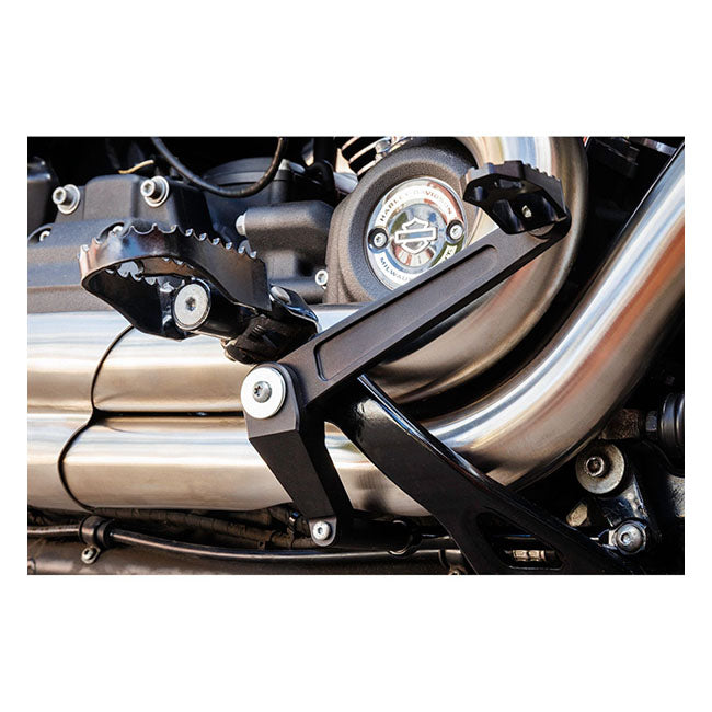 S&S, Pedal De Freno De Montaje Medio M8. Negro Para Harley Davidson