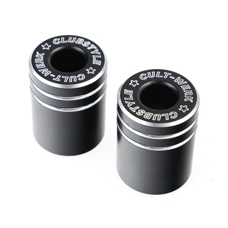 Cult-Werk, V2 end caps for 'Clubstyle' crash bar. Black