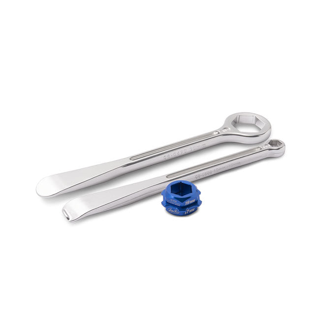 Motion Pro T6 Combination Lever Set, 32mm, 10/12mm, 30/17/19mm for Harley Davidson