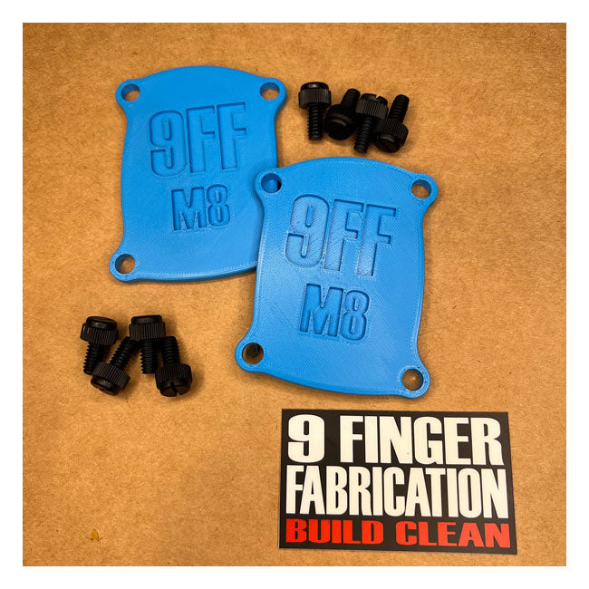 9Finger Fabrication, Juego De Tapas Para Cárter De Elevador M8 Para Harley Davidson