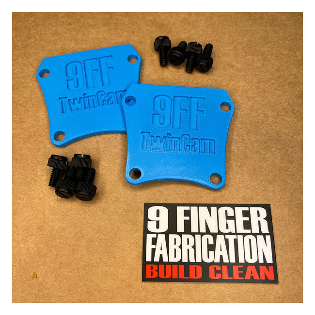 9Finger Fabrication, Juego De Tapas Para Cárter De Elevador M8 Para Harley Davidson