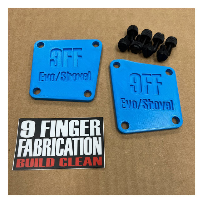 9Finger Fabrication, Juego De Tapas Para Cárter De Elevador M8 Para Harley Davidson