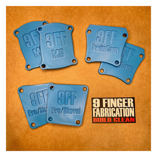 9Finger Fabrication, Juego De Tapas Para Cárter De Elevador M8 Para Harley Davidson