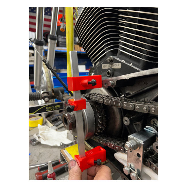 9Finger Fabrication Primärketten-Ausrichtungswerkzeug für Harley-Davidson