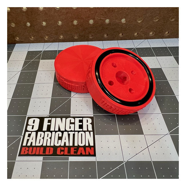 9Finger Fabrication, Cubierta Del Filtro De Aceite Para Harley Davidson