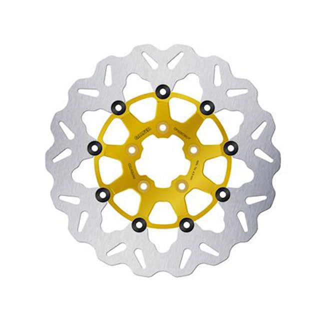 Galfer Wavy Floating Gold Brake Disc. 300x5mm for Harley-Davidson