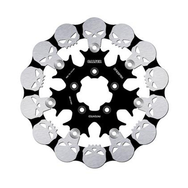 Galfer Brake Disc. Wave Skull Design. Floating. 300 x 5 mm for Harley-Davidson