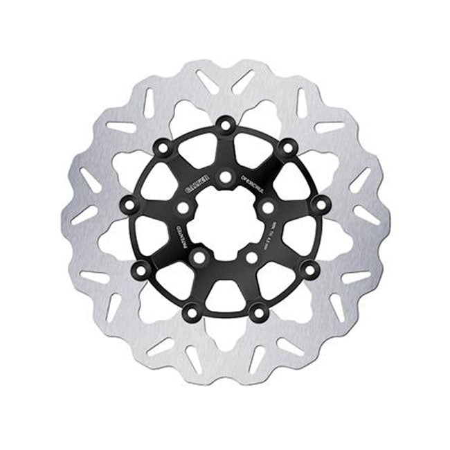 Galfer Brake Disc. Wavy. Floating. Black/Gloss. 300x5mm for Harley-Davidson 08-24 Touring