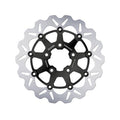 Galfer Bremsscheibe. Gewellt. Schwimmend. Schwarz/Glanz. 330 x 5 mm für Harley-Davidson