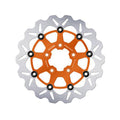 Galfer Brake Disc. Wavy. Floating. Orange. 330 x 5 mm for Harley-Davidson