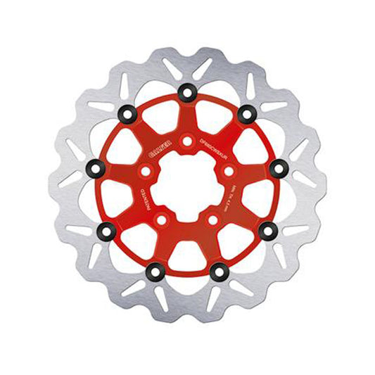 Galfer brake disc. Curly. Floating. Red. 330x5mm for Harley Davidson