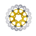 Galfer Brake Disc. Wavy. Floating. Gold. 330 x 5 mm for Harley-Davidson