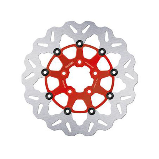 Galfer brake disc. Curly. Floating. Red. 292x5mm for Harley Davidson