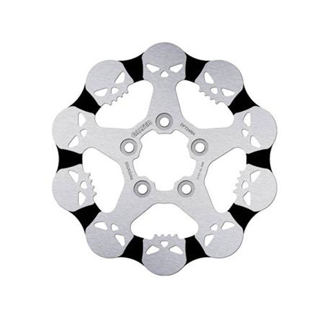 Galfer brake disc. Wave Skull design. Fixed. 260x6mm for Harley Davidson