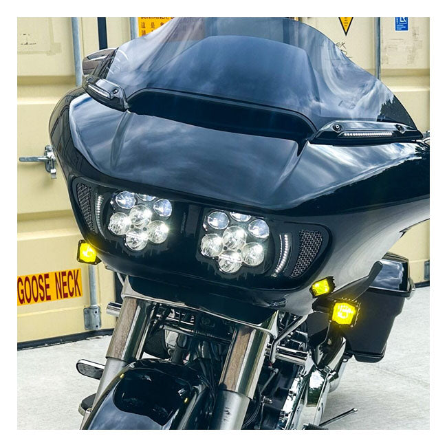 Shark Demon V2 LED-Scheinwerfer-Kit für Harley Davidson