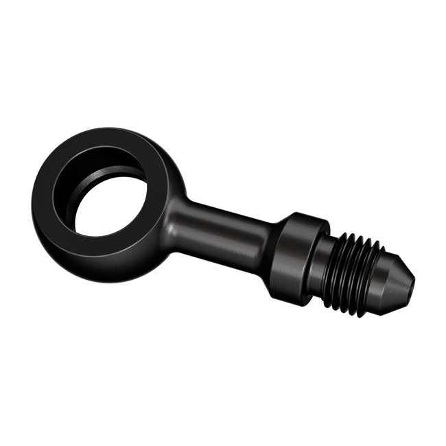 Goodridge 12mm Straight Black Banjo Fitting for Harley Davidson
