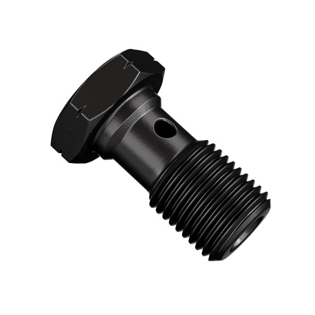 Goodridge 12mm x 1.5mm Black Banjo Bolt for Harley Davidson