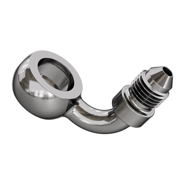 Goodridge, 90° Banjo Adapter For Use With M12 Bolt For Harley Davidson
