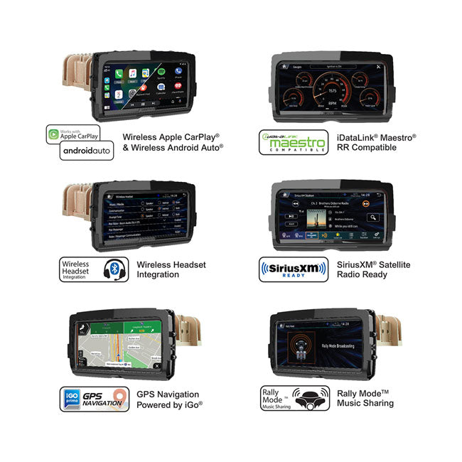 Soundstream V2 Advanced Plug-N-Play Head Unit for Harley Davidson