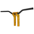 PM 1-1/4" und 9" Phatbar Riser Kit. Gold Ops für Harley Davidson