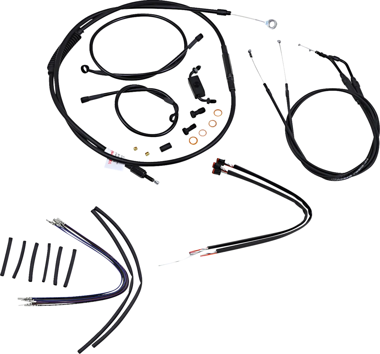 12" HANDLEBAR CABLE/LINE KIT FOR HARLEY-DAVIDSON 12-17 FXD ABS