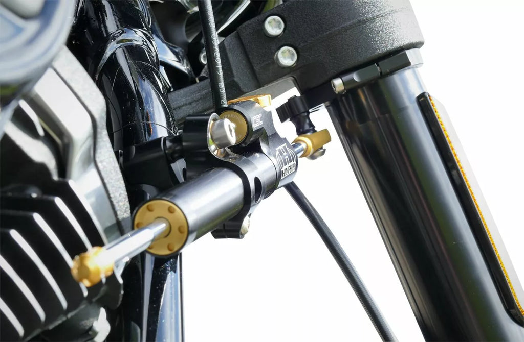 Kit Montaje Amortiguador Dirección Para Harley-Davidson Softail M8