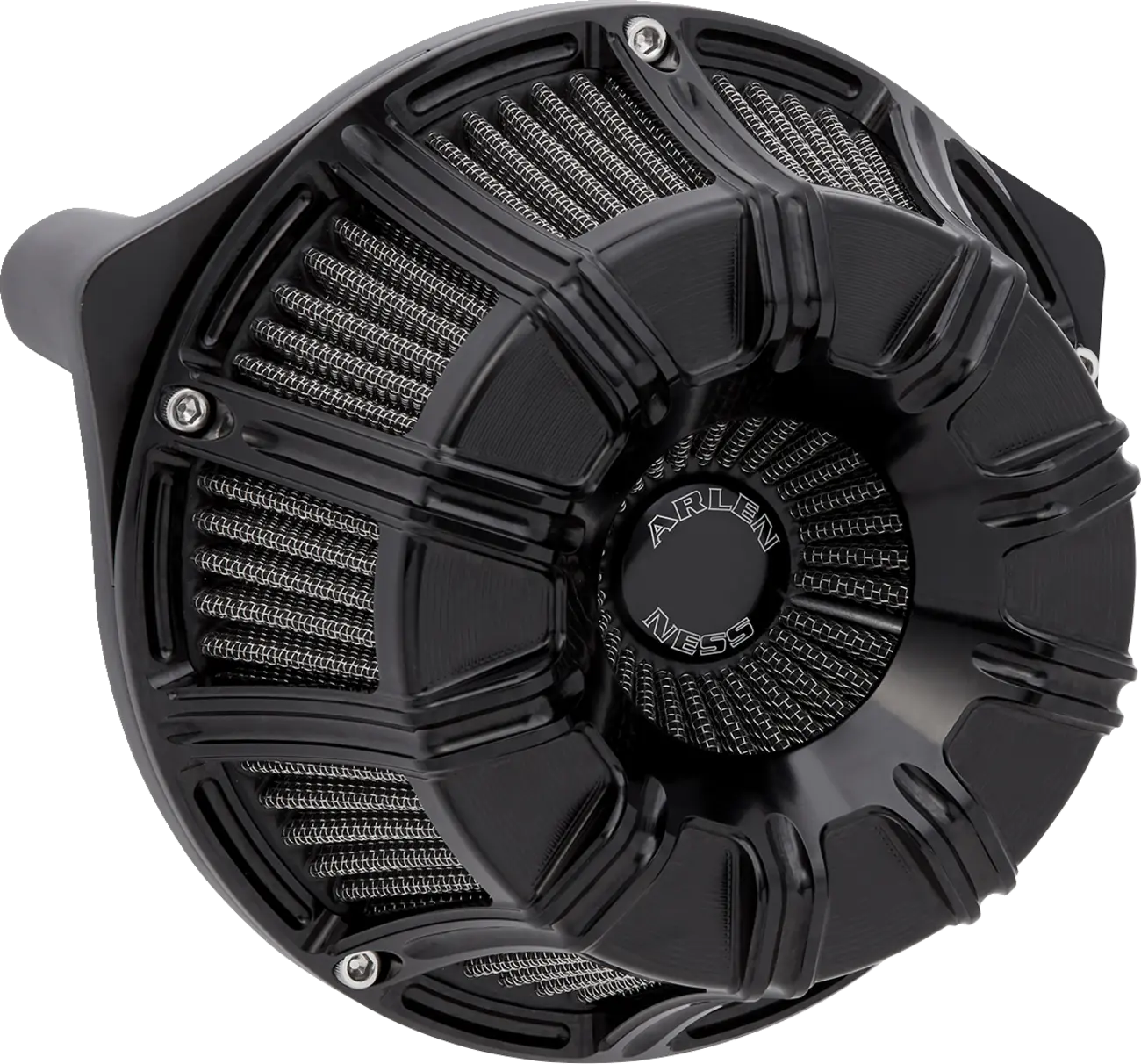 Kit filtro de aire Inverted Series 10 Gauge total negro para Harley Davidson FLTR/FLHX 23-25