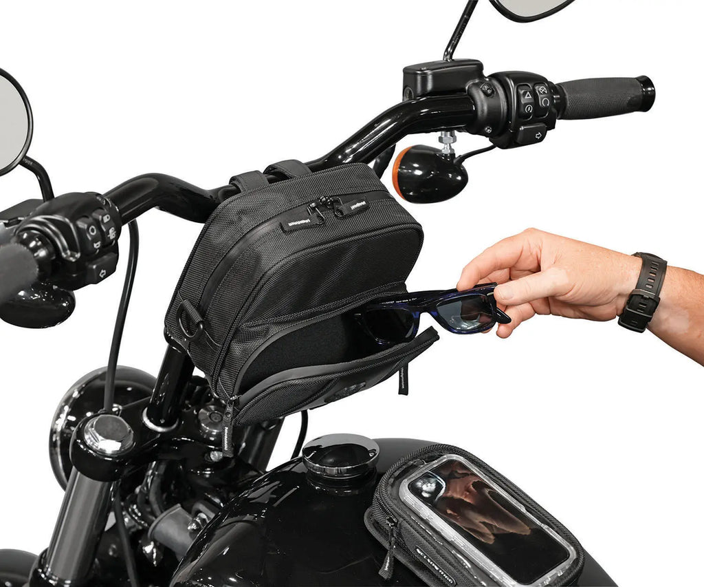 Route 1 Highway Handlebar Bag for Harley Davidson