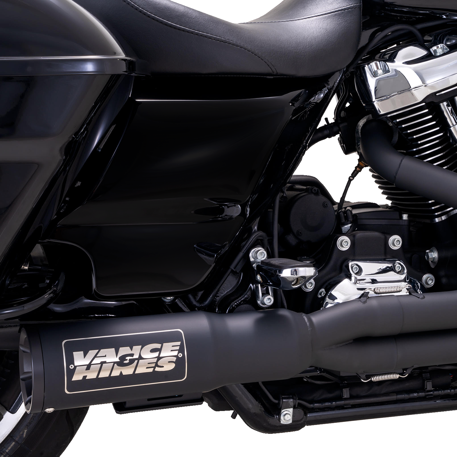 Escape Vance & Hines 2 En 1 Hi Output Negro Para Harley-Davidson Touring