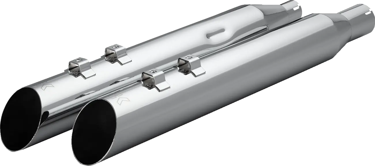 Silenciadores Hp-Plus® Slip-On Slash-Up Cromados Para Harley Davidson M8