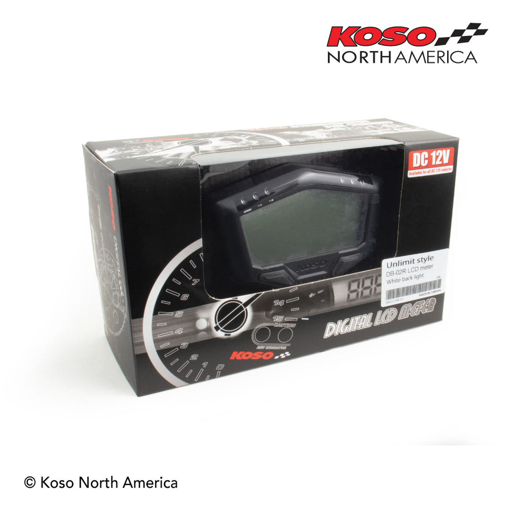 Cuentakilómetros Tacómetro Universal LCD Koso DB-02R