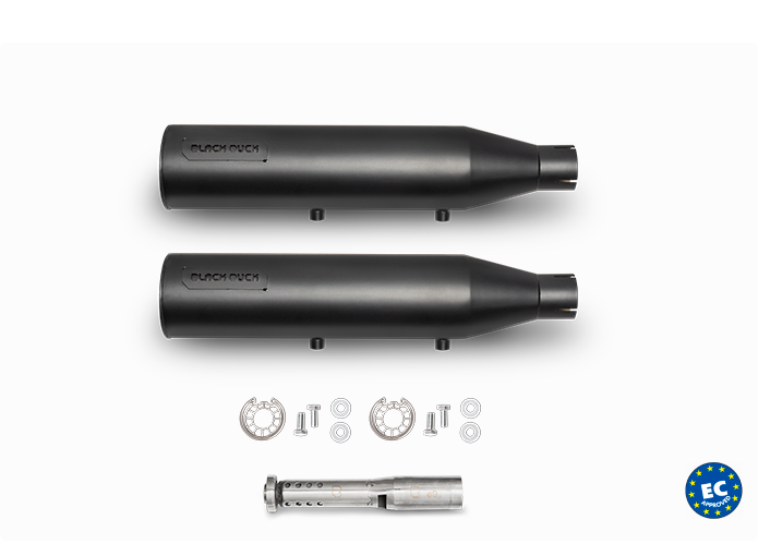 Colas escape homologado Black Duck negro para Harley-Davidson Sportster