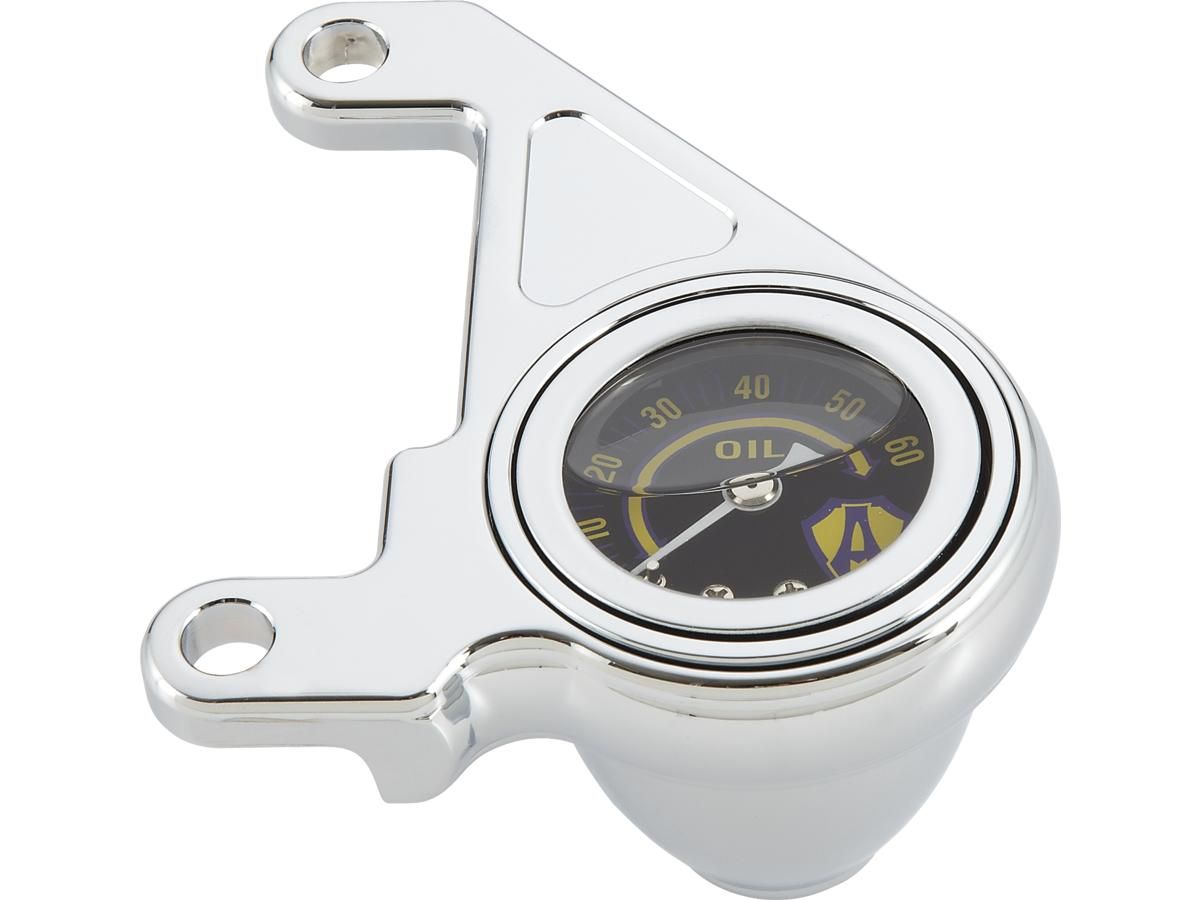 Chrom-Radius-Öldruckmesser-Kit für Harley Davidson
