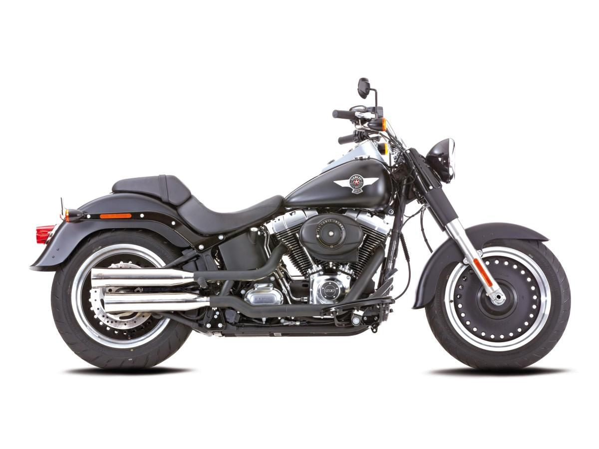 Doppelrillen-Slip-On-Schalldämpfer, poliert, für Harley-Davidson ECE