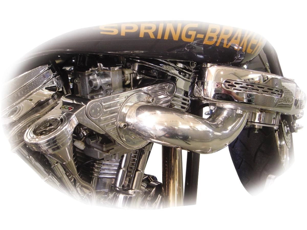 Twisted Manifold for Kuyakyn Hypercharger Chrome For Harley-Davidson