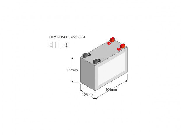 AGM Motobatt Battery For Harley-Davidson Touring Electra Glide Road King