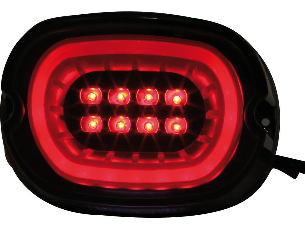 Piloto trasero ahumado LED homologado para Harley-Davidson