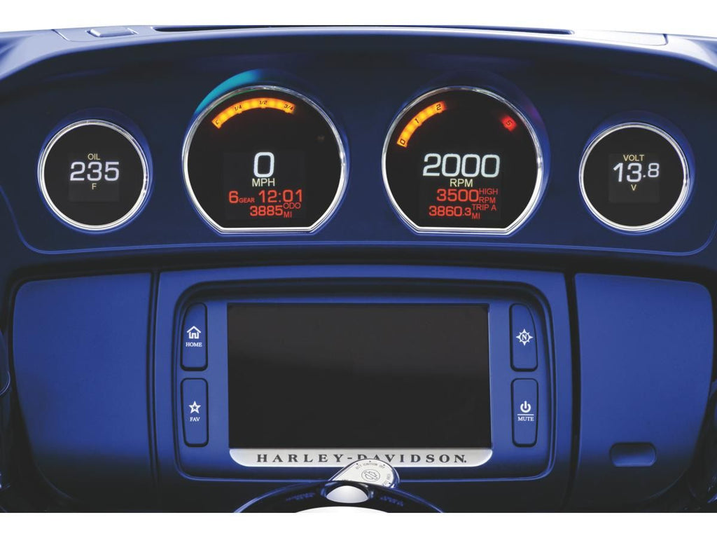 MLX Replacement Dresser and Bagger 4 Gauge, Touring 2014+ For Harley-Davidson