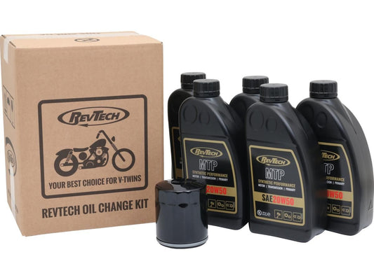 Kit Wechseln Sie Öl für Harley-Davidson Revtecch 20W50 Synthetic Oil Change Kit Kit