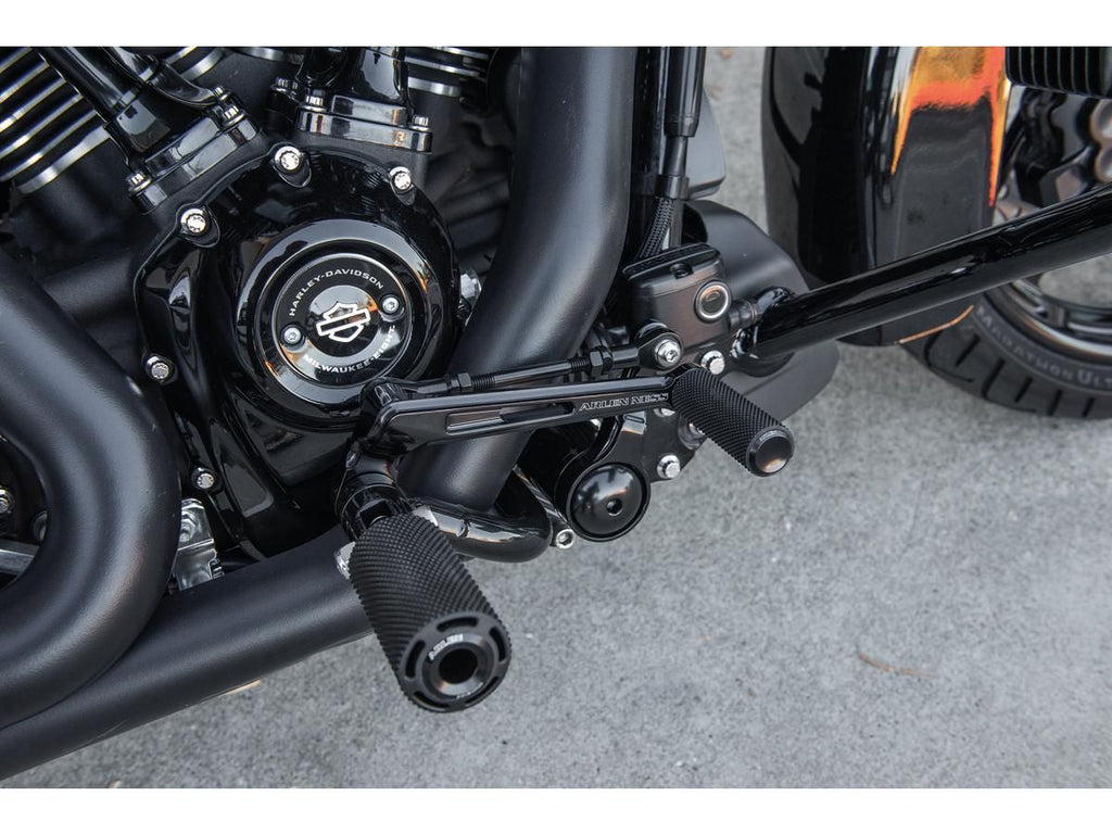 Bagger Zwischensteuerungskit Schwarz für Harley Davidson 09-24 Touring