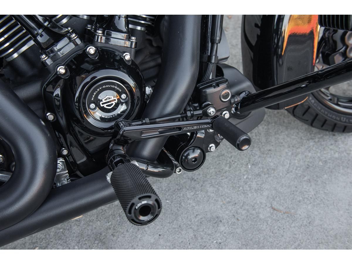 Bagger Zwischensteuerungskit Schwarz für Harley Davidson 09-24 Touring