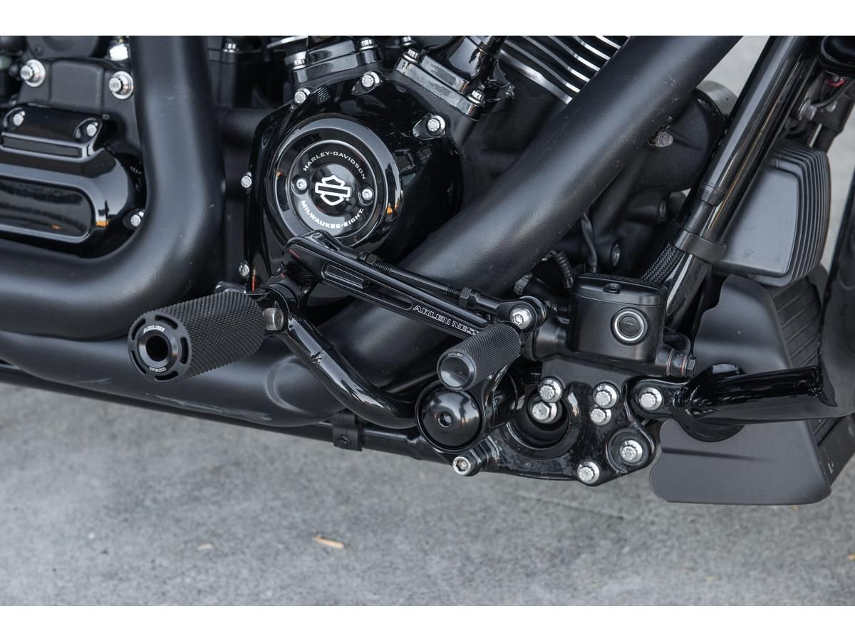 Bagger Zwischensteuerungskit Schwarz für Harley Davidson 09-24 Touring