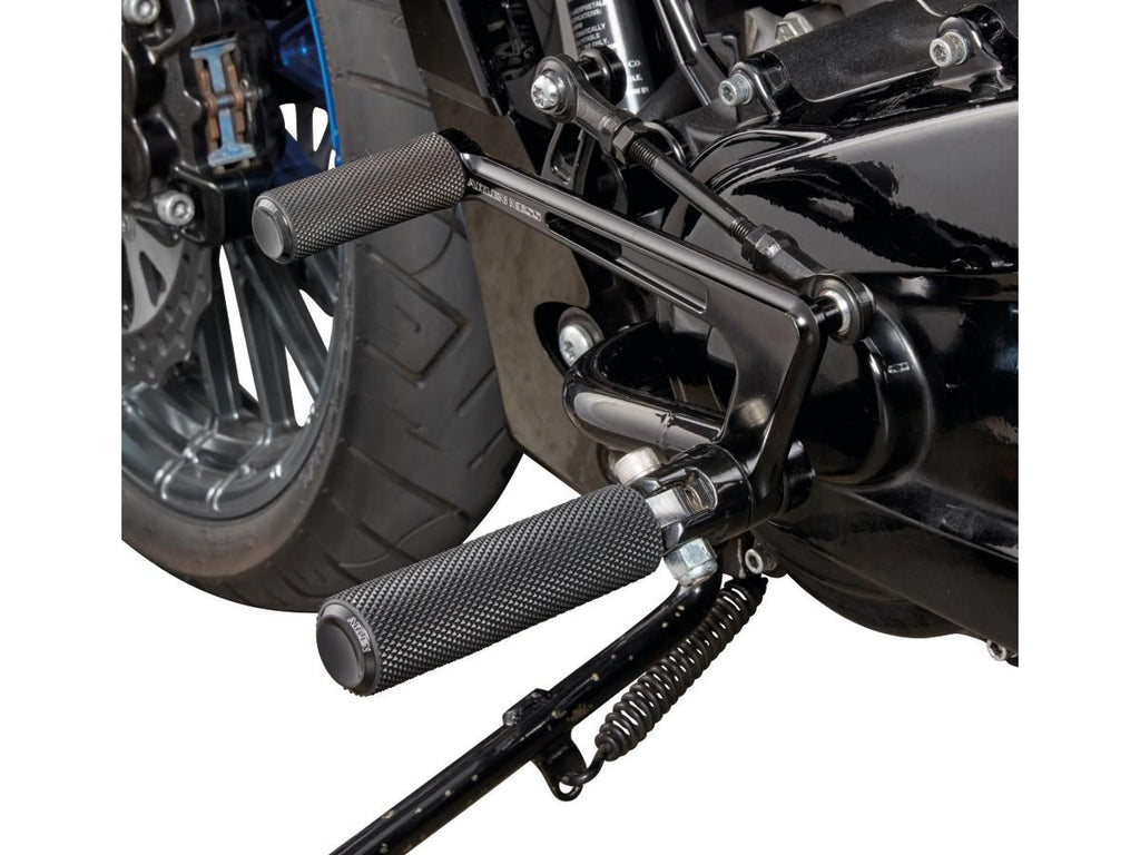 Bagger Zwischensteuerungskit Schwarz für Harley Davidson 09-24 Touring