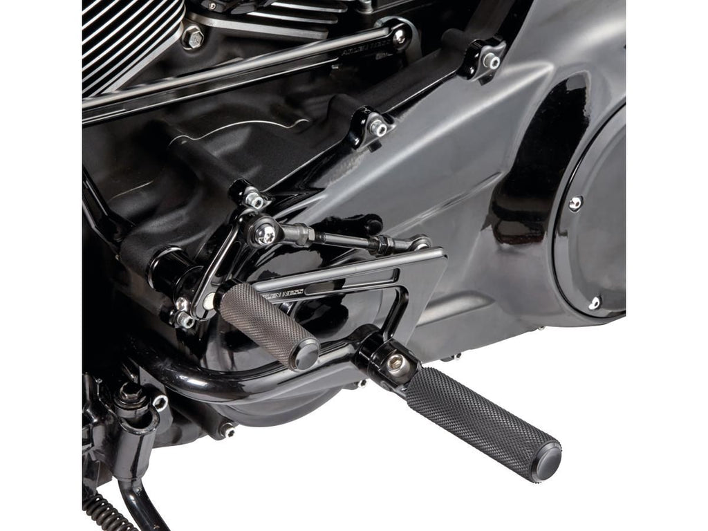 Bagger Zwischensteuerungskit Schwarz für Harley Davidson 09-24 Touring