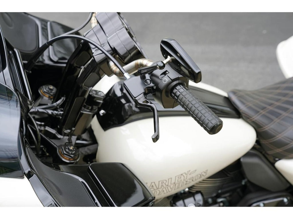 Method Hand schwarz eloxierte Kabelkupplungshebel für Harley-Davidson 21-24 Touring