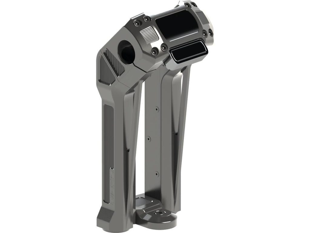 Schwarz eloxiertes Club Style Rear Riser Kit für Harley Davidson 22-24 FXLRST, 22 FXRST