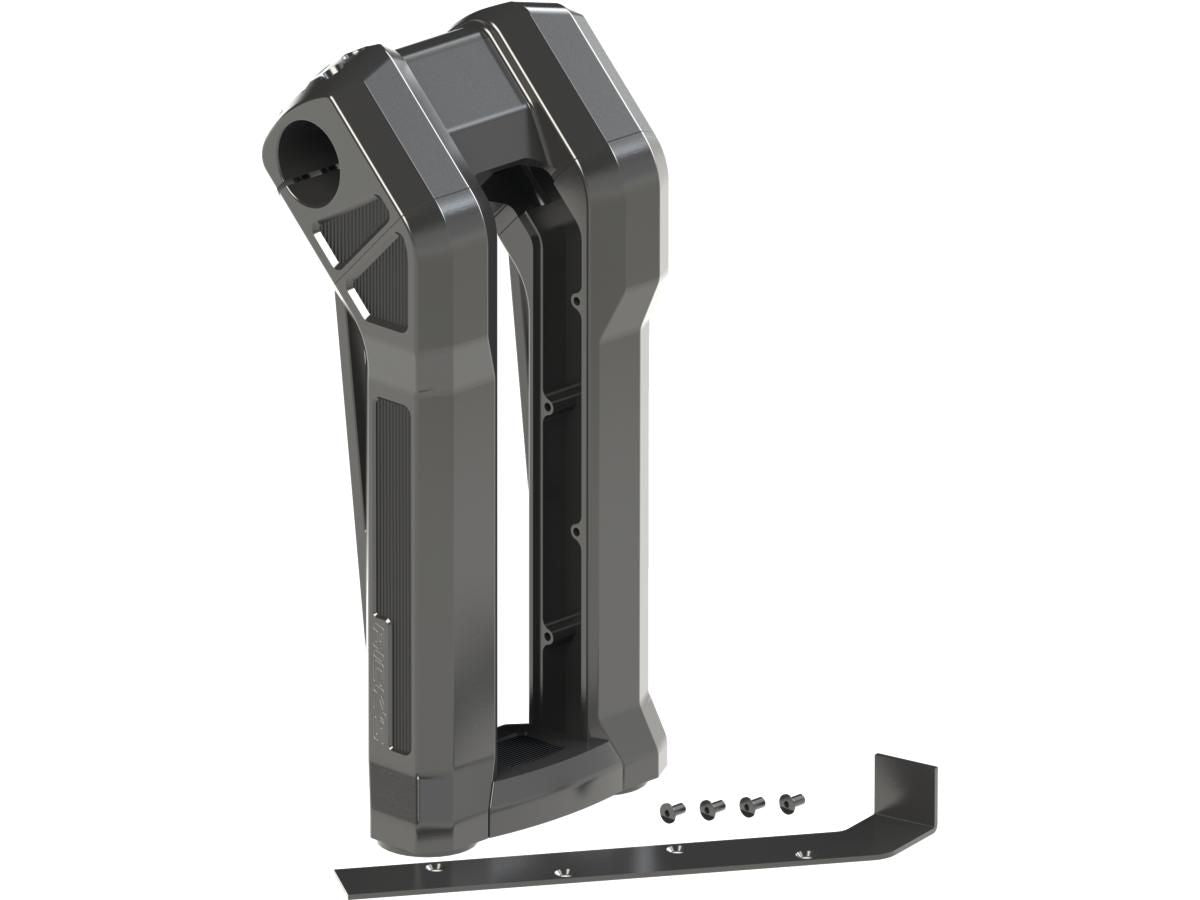 Schwarz eloxiertes Club Style Rear Riser Kit für Harley Davidson 22-24 FXLRST, 22 FXRST