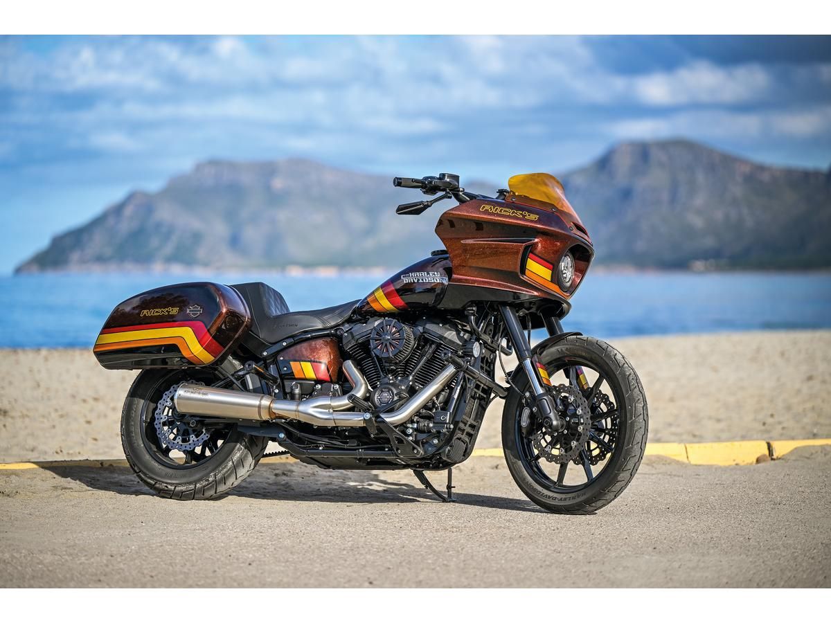 Schwarz eloxiertes Club Style Rear Riser Kit für Harley Davidson 22-24 FXLRST, 22 FXRST