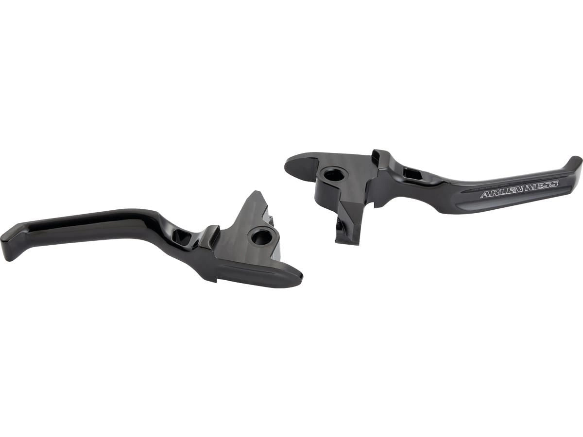 Method Hand schwarz eloxierte Kabelkupplungshebel für Harley-Davidson 18-24 Softail